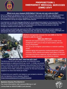 EMS Levy August 2025 Informational Flyer