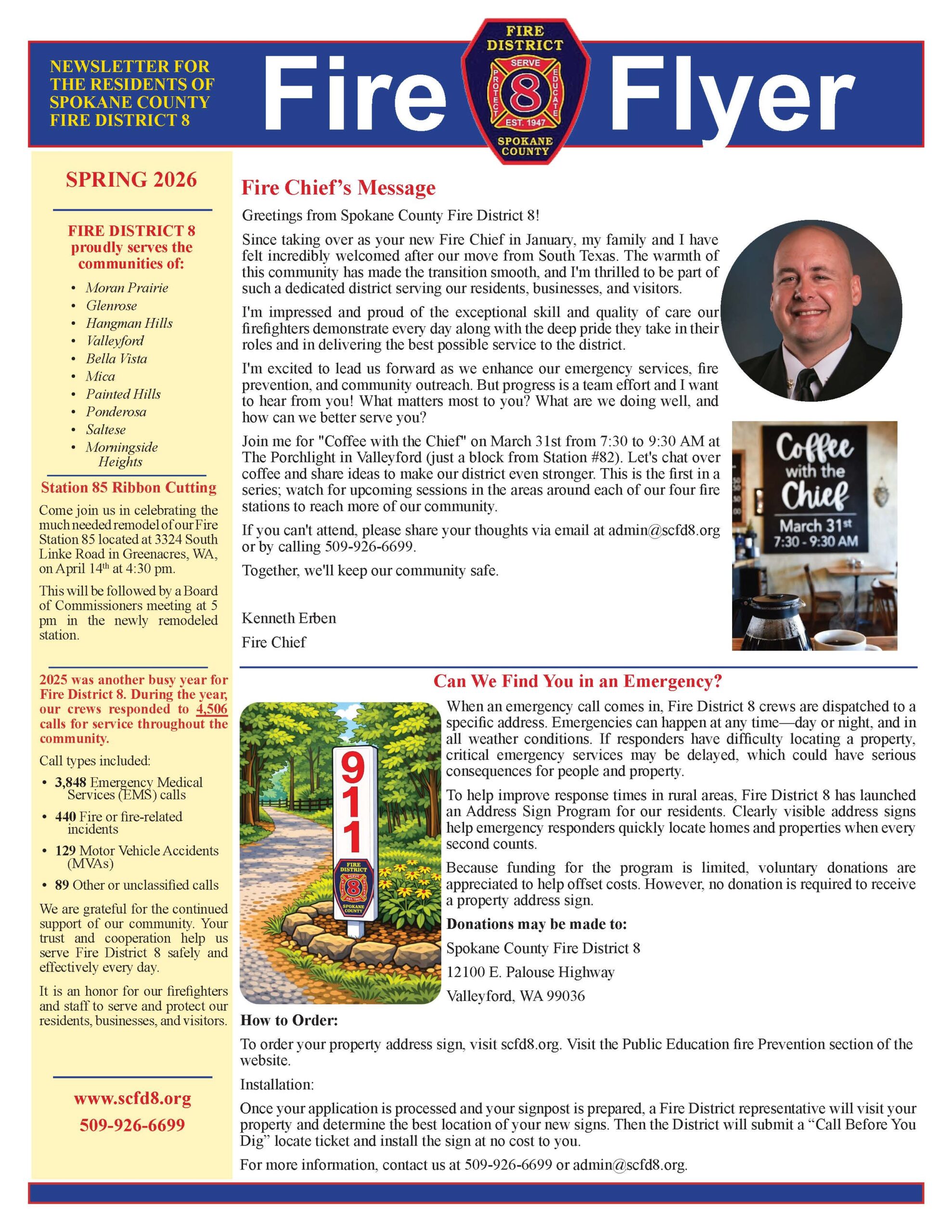 Spring 2026 Fire 8 Flyer Newsletter